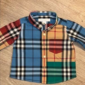Burberry Kids Multicolor Plaid Shirt